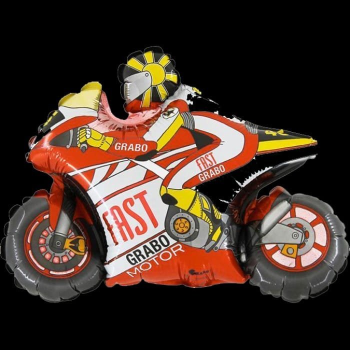 Fóliový míč Racer červený 50-100 cm
