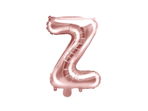 Foliové písmeno Z rose gold 35 cm 
